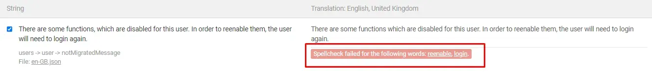 QA check highlights the potential error