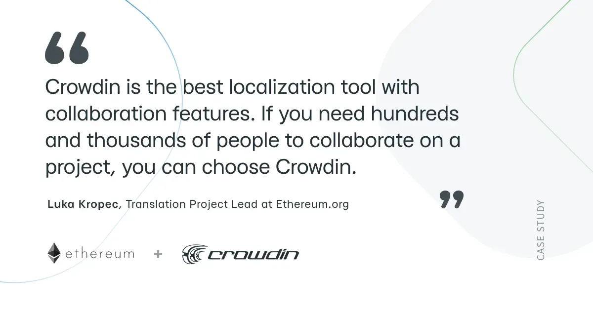 How Ethereum.org Ensures Quality of Community Translations at Crowdin