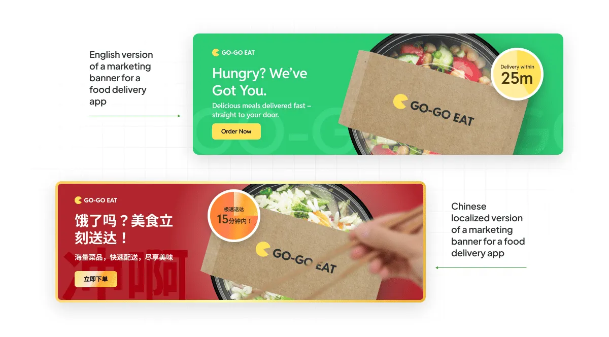 Example of multilingual digital marketing 