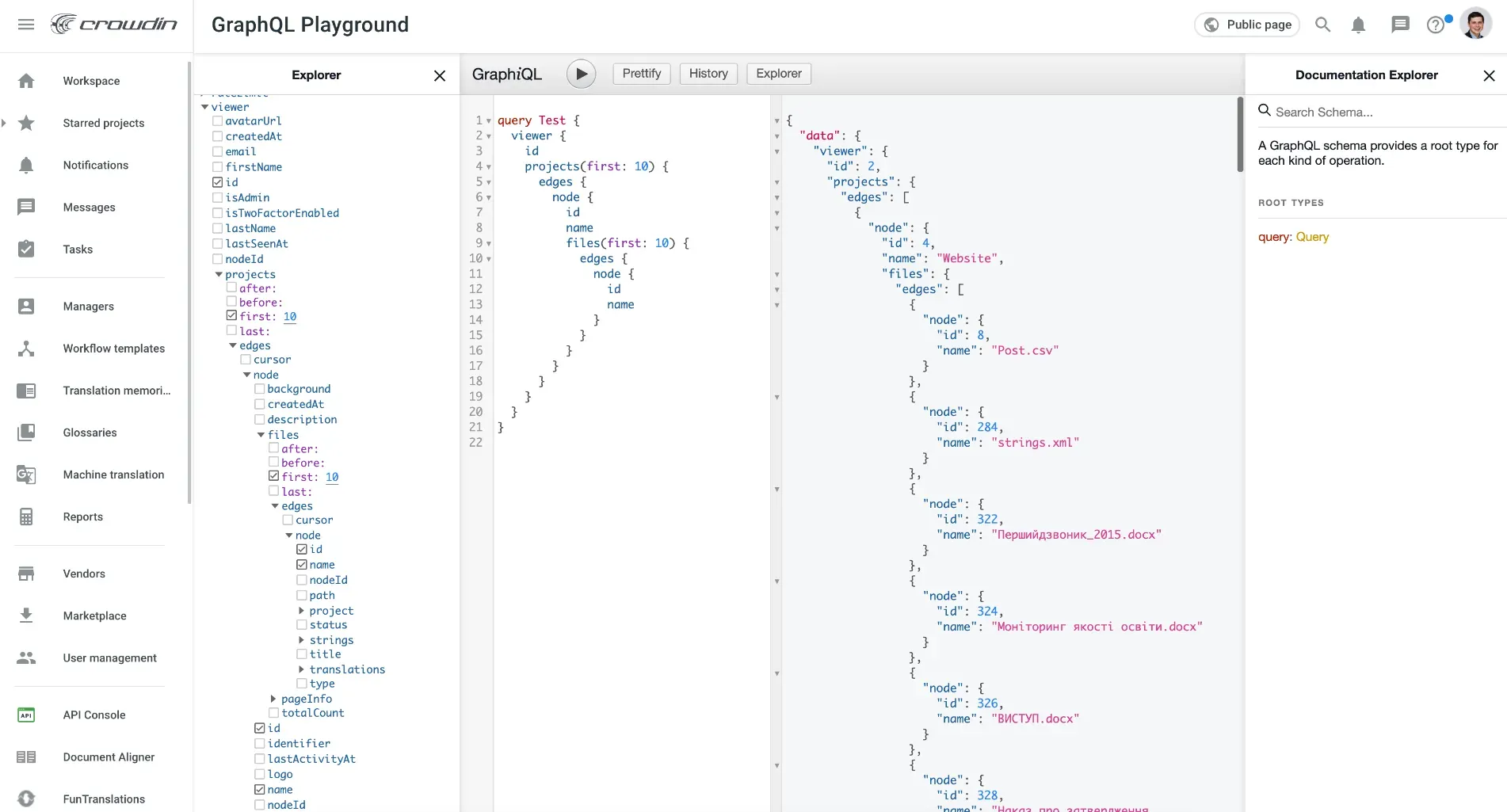 GraphQL Playground