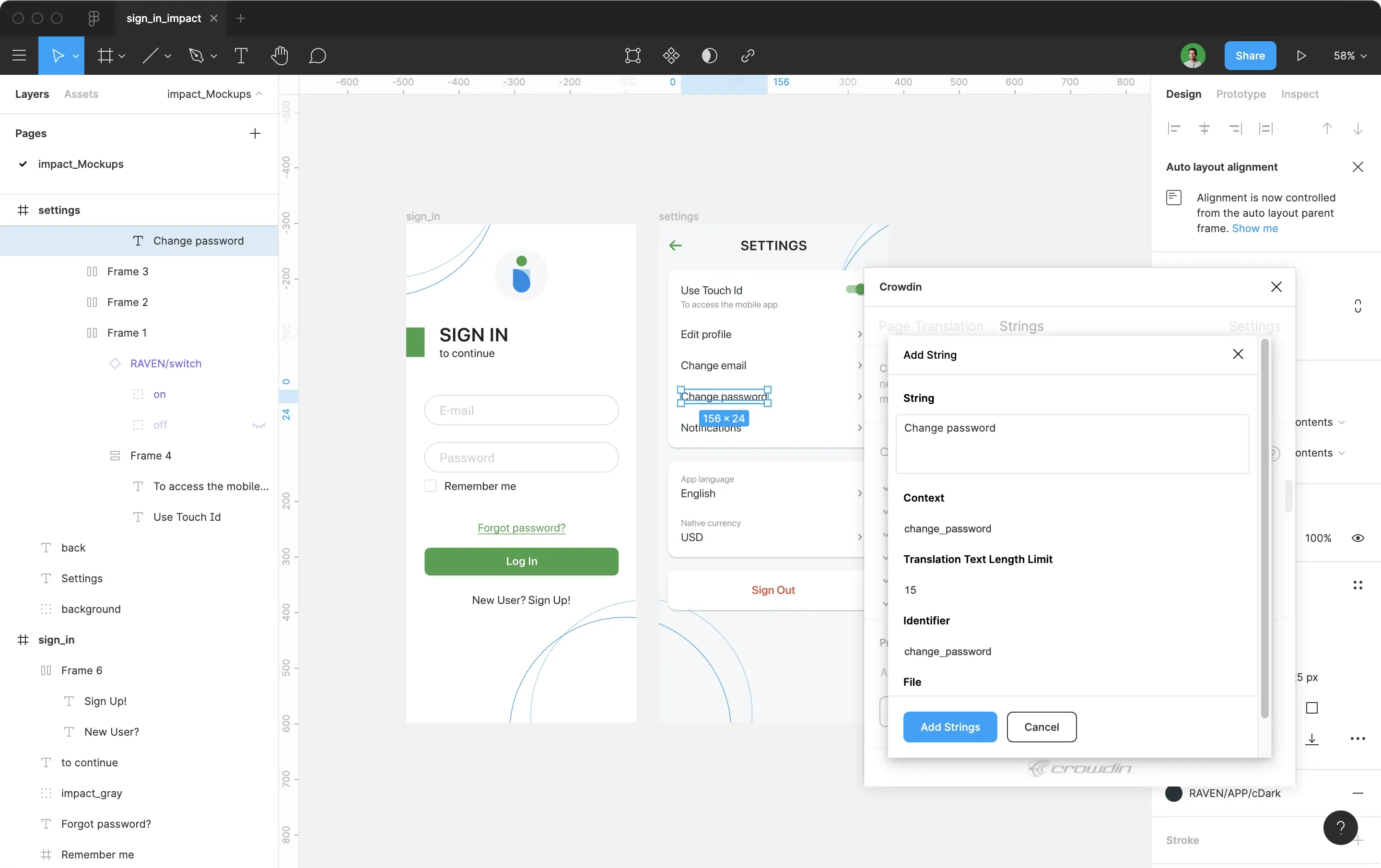 Adding source strings from Figma to Crowdin