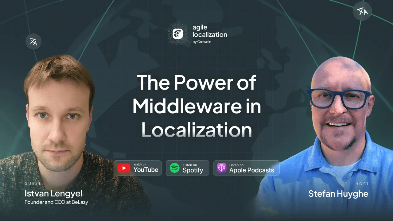 Crowdin Agile Localization podcast with  Istvan Lengyel