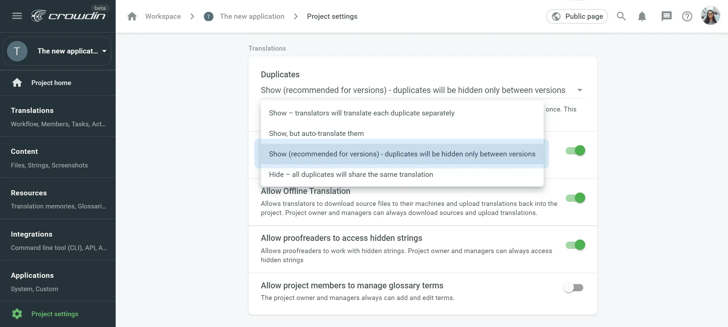 Show duplicated strings