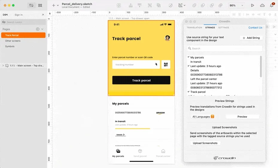 Crowdin plugin for Sketch