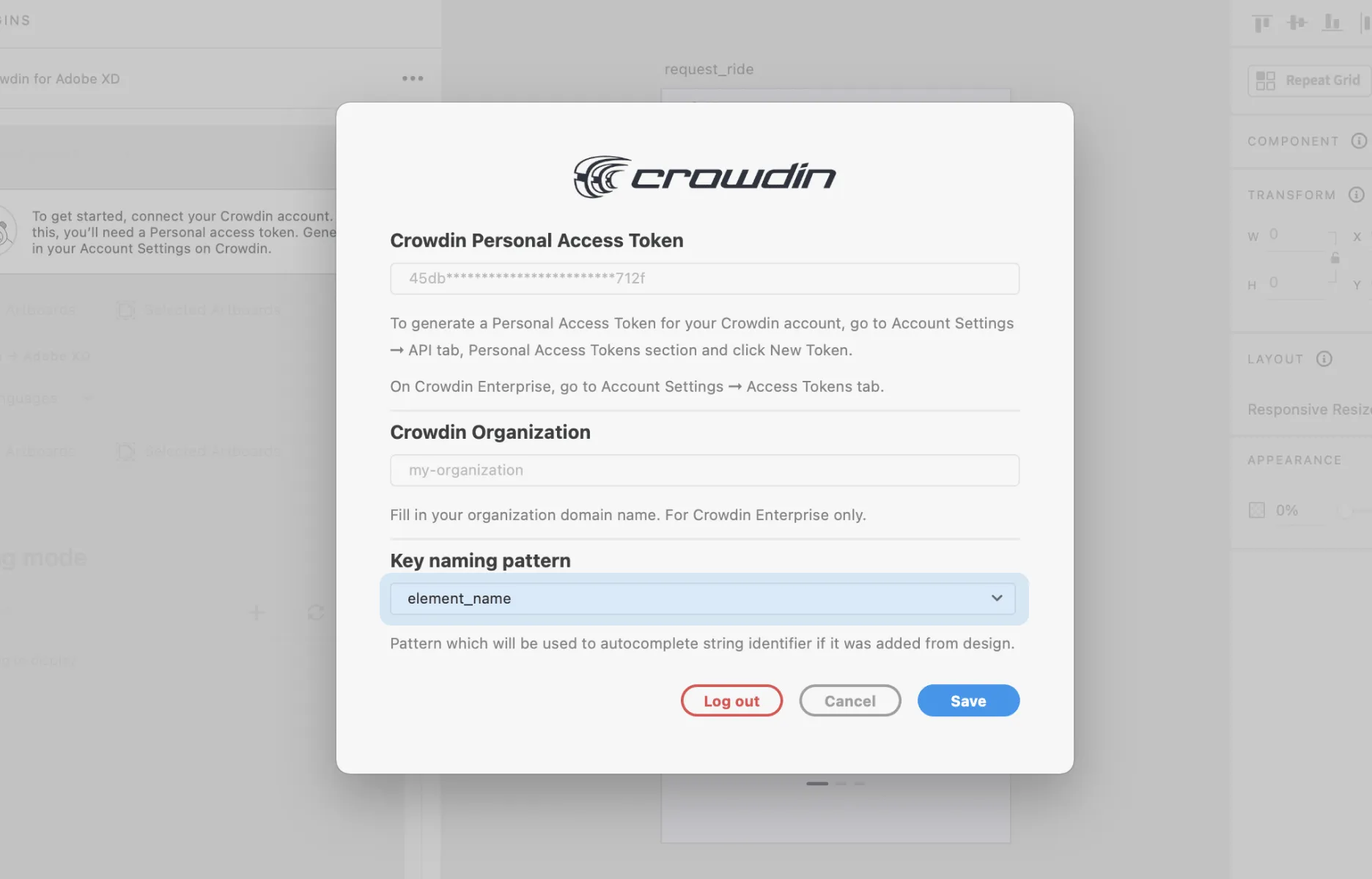 Crowdin Plugin for Adobe XD