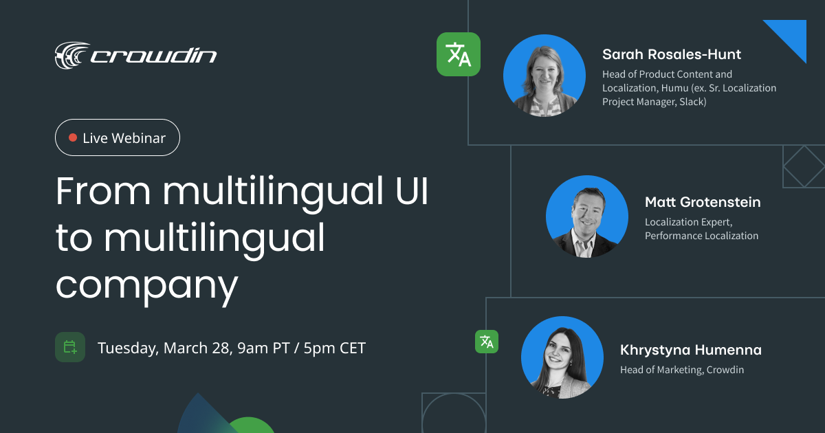 From multilingual UI to multilingual company